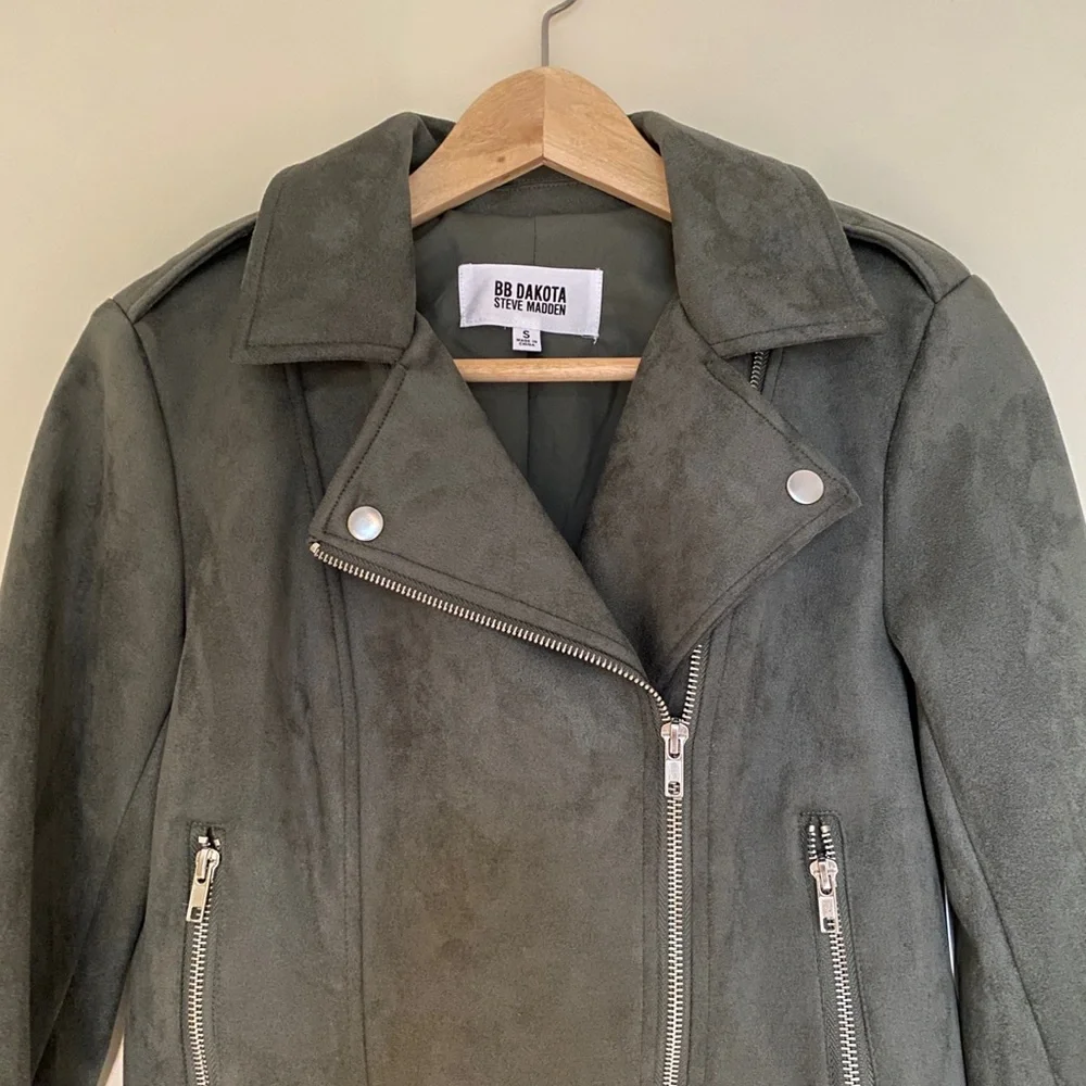NWT vegan leather motto jacket - Picture 2 of 3